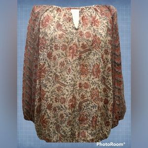 LUCKY BRAND Cute women’s blouse/shirt/top boho